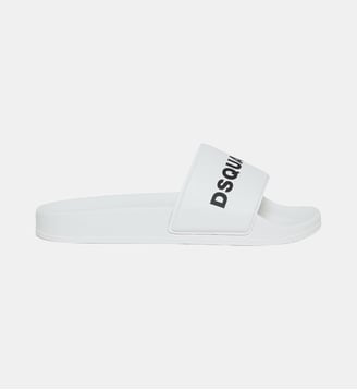 Slides avec logo - Dsquared2 - Blanc