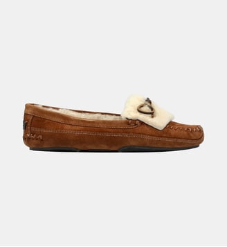 Pantoufle slippers - cuir velours - Fairmount - Camel