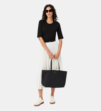 T-shirt manches trois-quarts coton doux - Lacoste - Noir