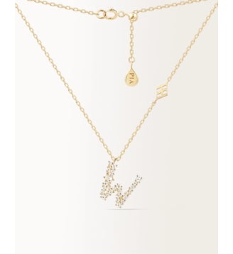 Collier Initiale W Or Jaune PIAPARIS