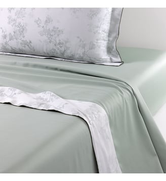 Drap plat en satin Yves Delorme