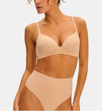 Soutien-gorge ampliforme Essentiel bonnets moulés - Simone Pérèle - Beige rosé