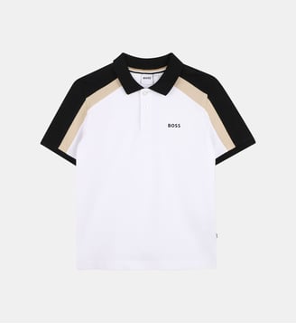 Polo manches courtes - BOSS Kidswear - Blanc