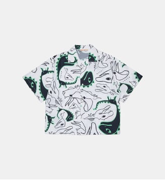 Chemise à manches courtes avec logo - Marni - Blanc