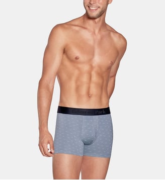Boxer siglé coton stretch - Eden Park - Bleu nuit