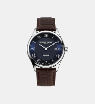 Montre Classics Bleu foncé FC-220N5B6 - Frédérique Constant - Argenté