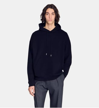 Sweat oversize à capuche - Sandro - Noir