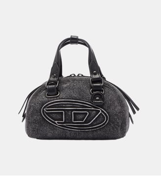 1DR Dome - Petit sac bowling en denim lavé - Diesel - Noir
