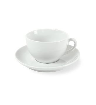 Tasse et soucoupe thé ronde 28 cl - Médard de Noblat - Blanc