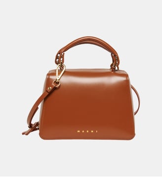 School Bag  en tissu enduit avec bandoulière - Marni - Brun