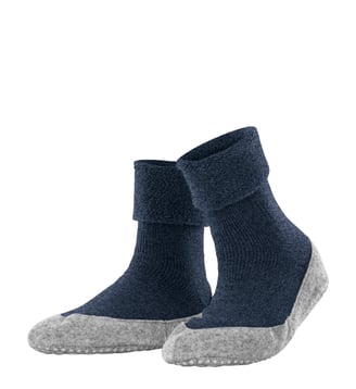 Chaussons Cosyshoe Laine Vierge - Falke - Marine mélangé