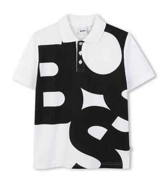 Polo en coton - BOSS Kidswear - Blanc