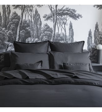 Housse de couette unie en satin de coton bio, TEOPHILE Alexandre Turpault