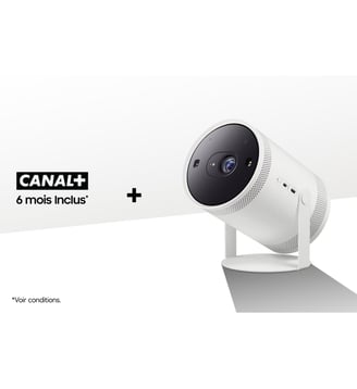 Mini vidéoprojecteur The Freestyle LFF3 - Pack 6 mois CANAL+ inclus - Samsung - Blanc