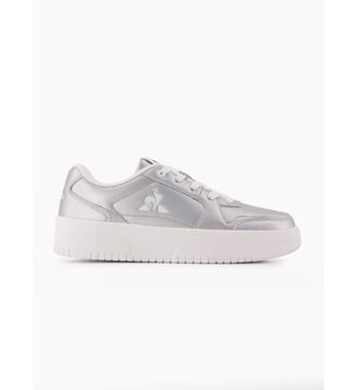 Sneakers de ville en cuir LCS Billie - Le Coq Sportif - Silver