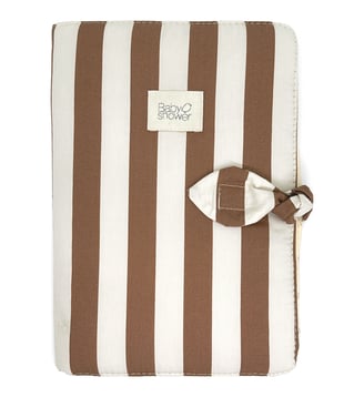 Protège carnet de santé Knot - Babyshower - Marron