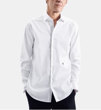 Chemise d'affaires 1/1 Shaped Col Kent - Seidensticker - Blanc
