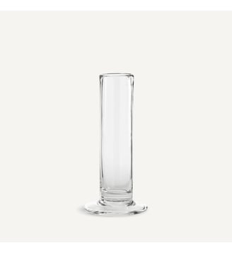 Vase cylindrique droit en verre, H24 cm - AM.PM - Transparent