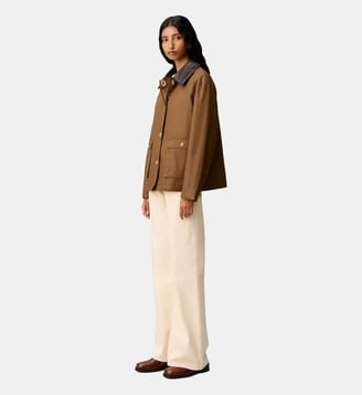 Parka courte cirée - Claudie Pierlot - Chocolat