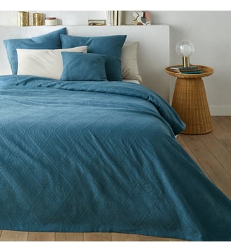 Dessus de lit coton jacquard La Redoute Interieurs