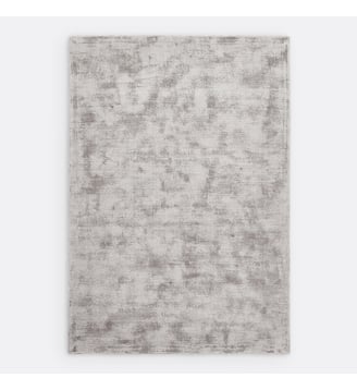 Tapis 100% Tencel™, fait main, aspect vieilli - La Redoute Interieurs - Gris
