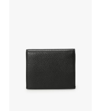 portefeuille en cuir noir - Agnès b. - Noir