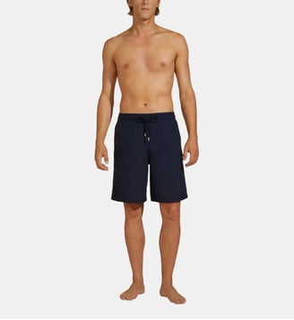 Maillot de bain long uni - Vilebrequin - Bleu marine