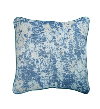 Housse de coussin pur coton - Garnier Thiebaut - Bleu turquoise