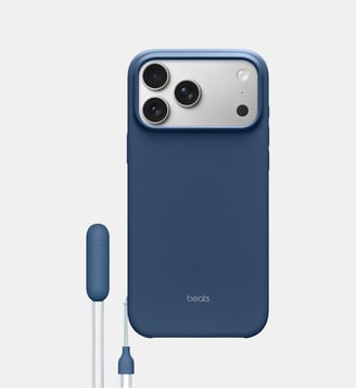 Coque iPhone 17 Pro Max Magsafe stand bleu - Beats - Bleu