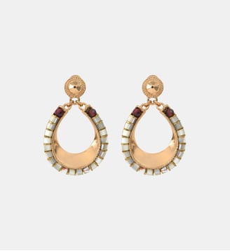 Boucles d'oreilles fines tiges percées   - Ninon - Satellite - Nacre