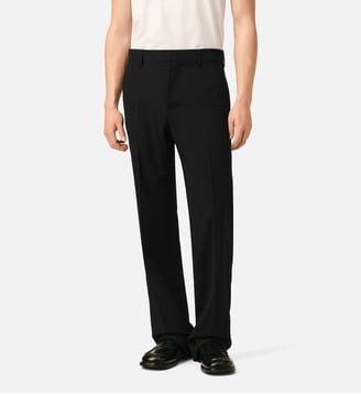Pantalon coupe droite en laine - AMI Paris - Noir