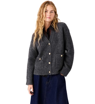 Cardigan en yak - Maje - Gris