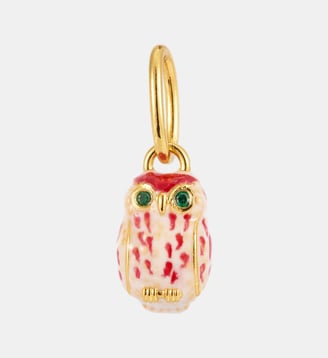 Pendentif Hibou, Sagesse et Perspicacité - Les Néréides - Doré