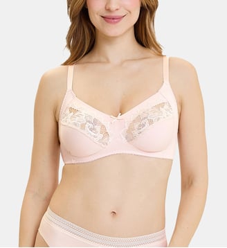Soutien-gorge Coton d'Arum - Sans Complexe - Rose pivoine d'argent