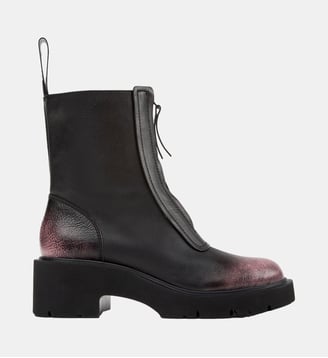 Bottines Milah - Camper - Noir et rose