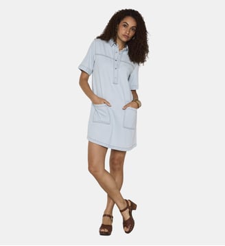 Robe Courte Et Droite Rita - Maison 123 - Pure bleached