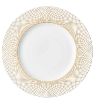 Assiette De Présentation 32,5cm - Graphique Dore - Degrenne - Doré