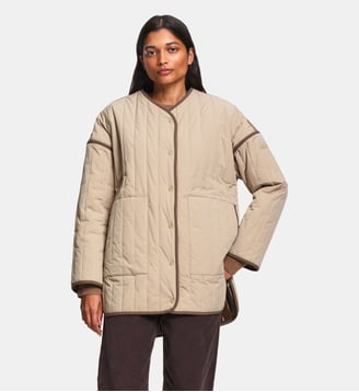 Veste matelassée coupe trapèze déperlante REPREVE - Aigle - Poudre