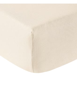 Drap Housse Lin Lavé Lina - Anne de Solène - Naturel