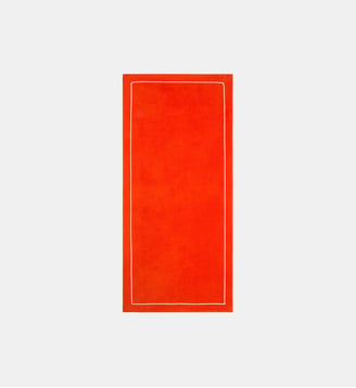 Serviette de plage  en coton - Yves Delorme - Orange