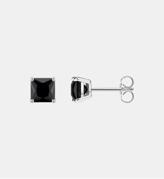 Clous d'oreilles pierre noire - Thomas Sabo - Argent