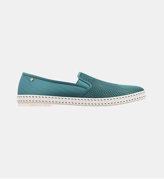 Espadrilles en coton  - Rivieras - Néon blue et bleu turquoise