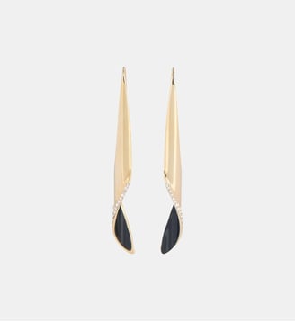Boucles d'oreille Organic Twist en laiton laqué - Balmain - Multicolore