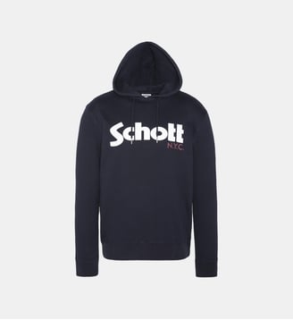 Sweatshirt à capuche - Schott - Bleu marine