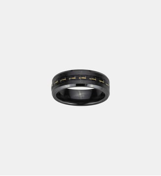 Bague Stanislas en Acier 316L - Phebus - Noir
