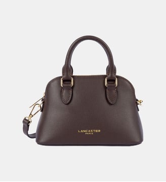 Petit sac demi lune Sierra Jia en cuir - Lancaster - Marron foncé