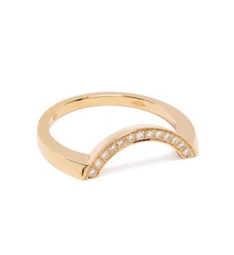Bague Intrépide grand arc pavée Loyal.e Paris