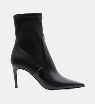 Clara - Bottines En Cuir Nappa Stretch Noir - Parallèle - Noir