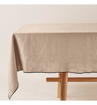 Nappe Carrée  Lin lavé légèrement froissé Madura