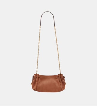 Sac en cuir velours - LE MINI 24 - Gerard Darel - Tan